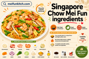Singapore Chow Mei Fun ingredients