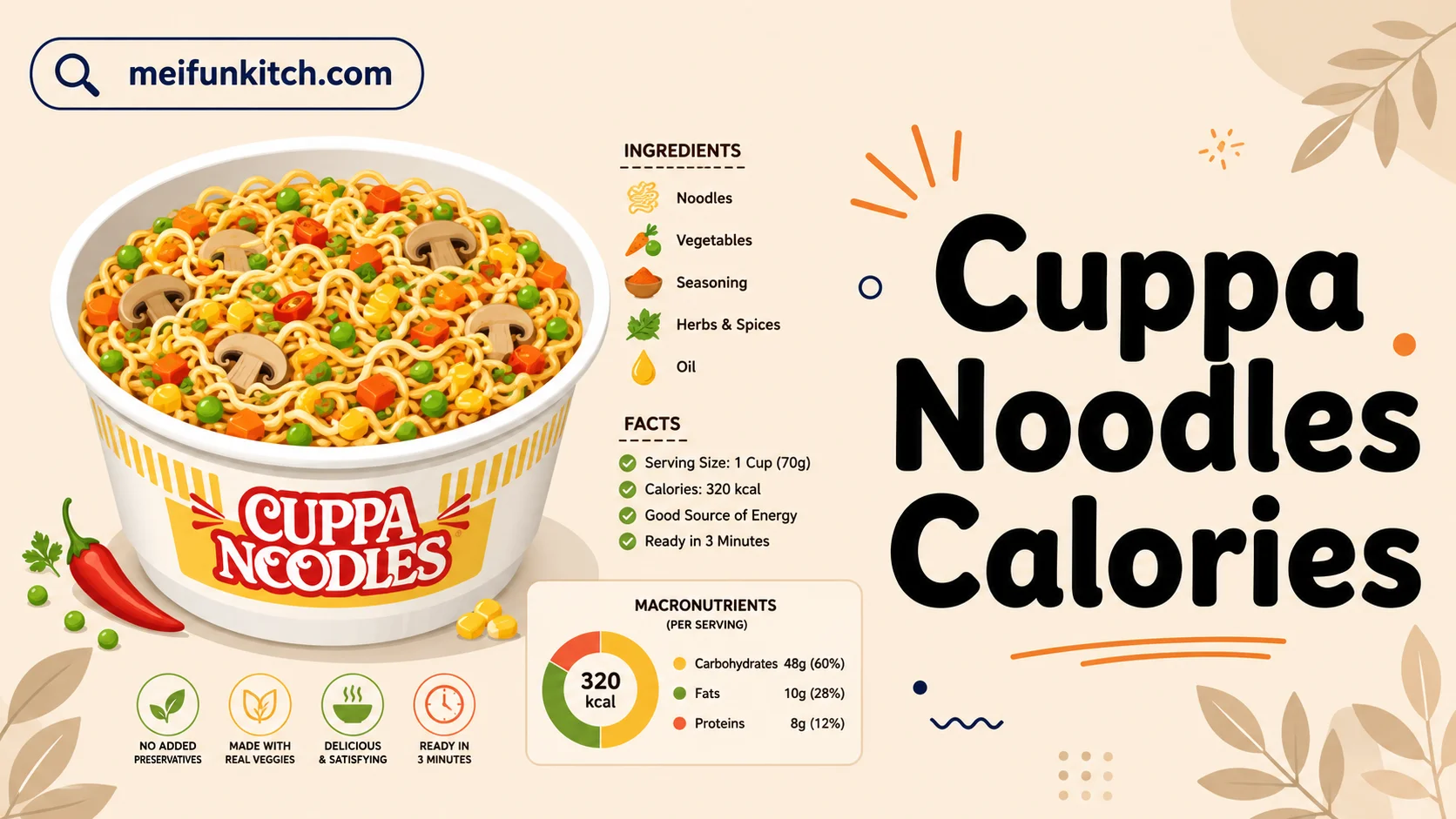 Cuppa Noodles Calories