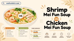 Shrimp Mei Fun Soup vs Chicken Mei Fun Soup