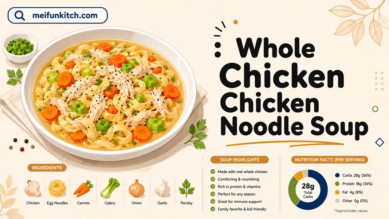 Whole Chicken Chicken Noodle Soup
