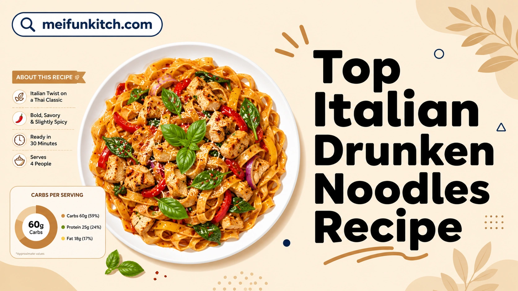 Italian Drunken Noodles Recipe