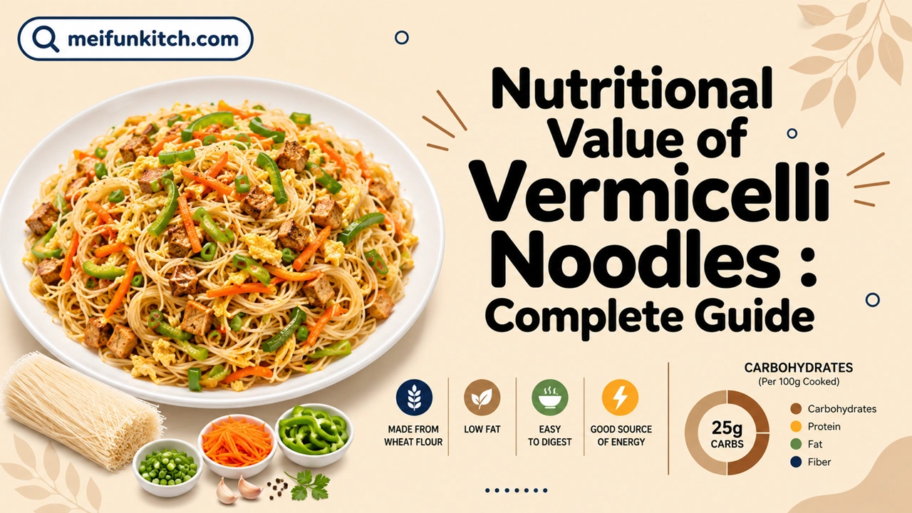 nutritional value of vermicelli noodles