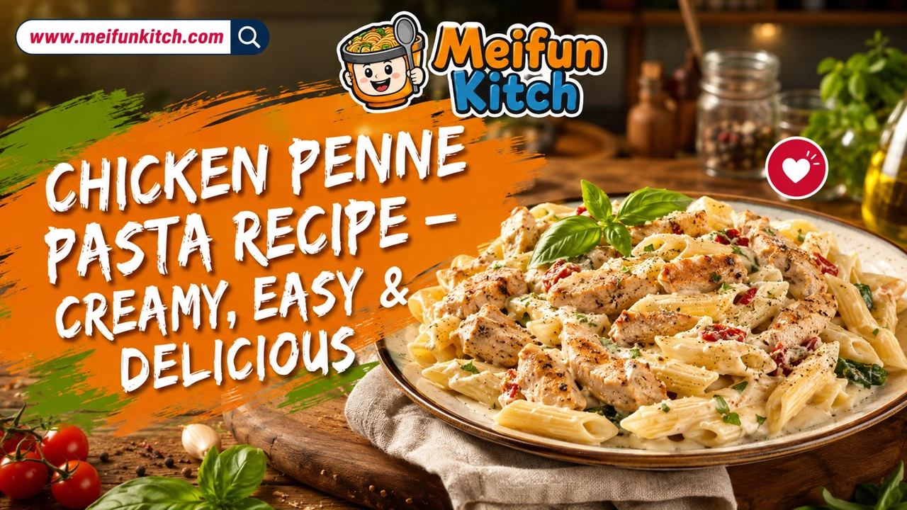 Chicken Penne Pasta Recipe – Creamy, Easy & Delicious
