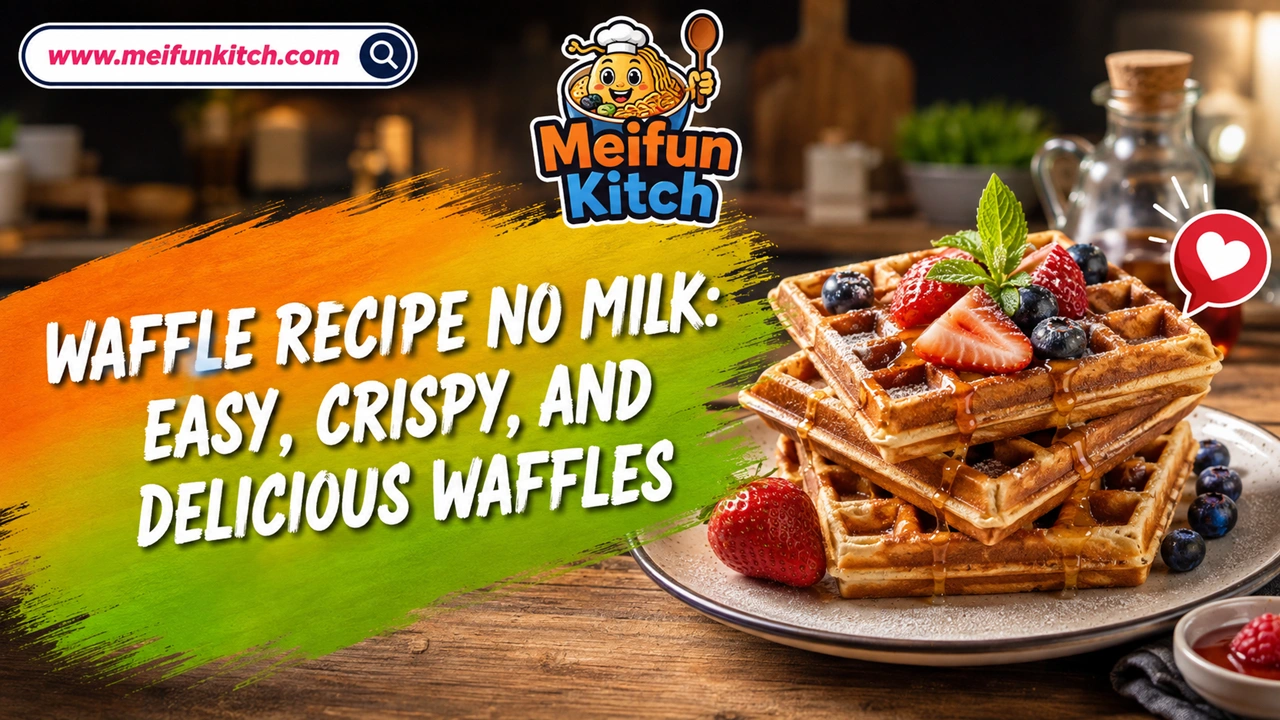 Waffle Recipe No Milk: Easy, Crispy, And Delicious Waffles